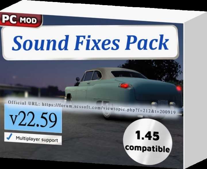 Sound Fixes Pack V22.59 ETS2 1.45