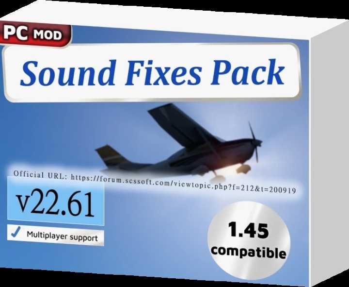 Sound Fixes Pack V22.61 ETS2 1.45