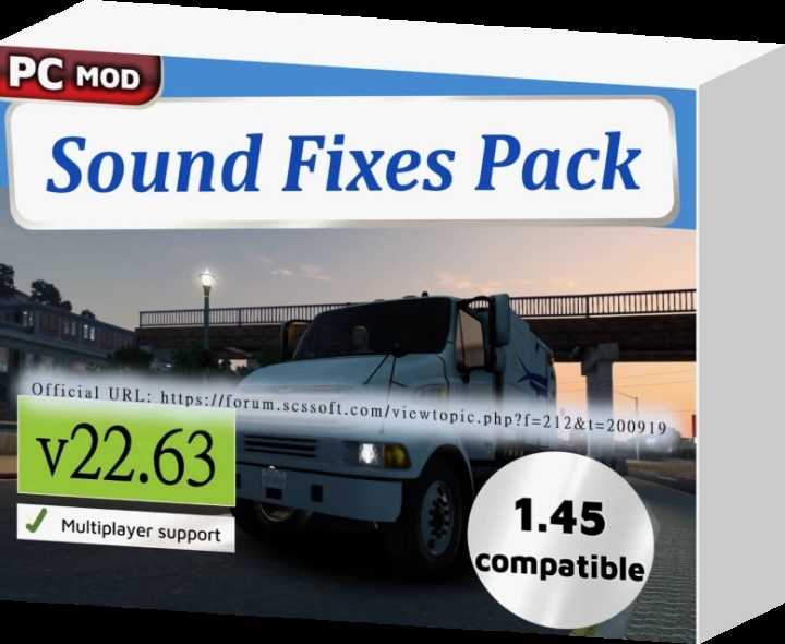 Sound Fixes Pack V22.63 ETS2 1.45