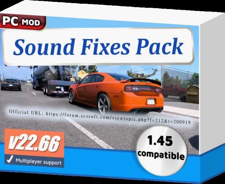 Sound Fixes Pack V22.66 ETS2 1.45
