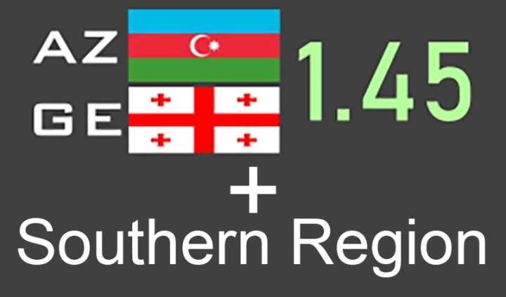 Southern Region + Azge Map Connection ETS2 1.45