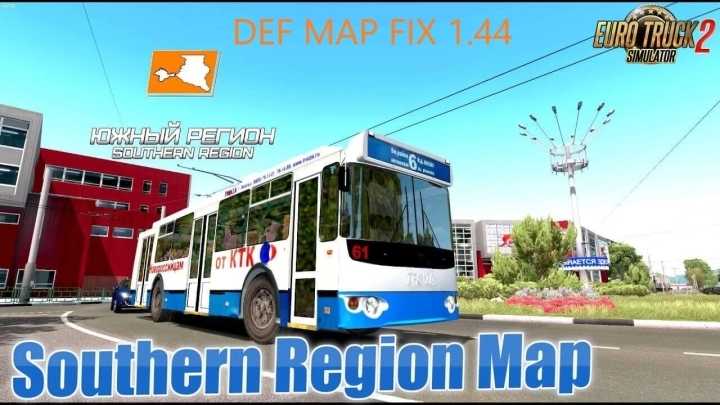 Southern Region Def & Map Fix ETS2 1.44