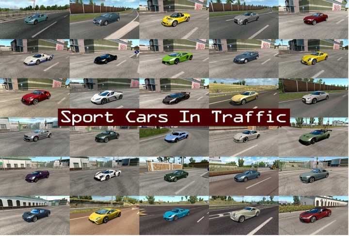 Sport Cars Traffic Pack By Trafficmaniac V10.5.1 ETS2 1.45