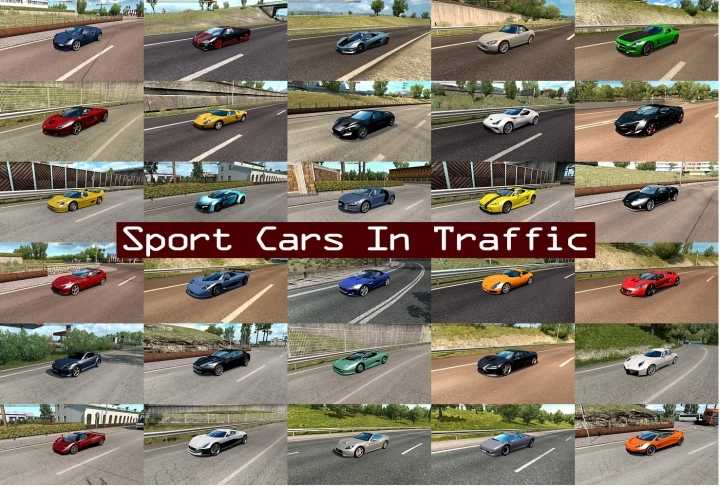 Sport Cars Traffic Pack V10.5 ETS2 1.44