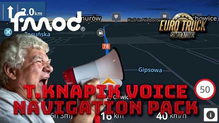 T.knapik Voice Navigation Pack V3.2 ETS2 1.43.x
