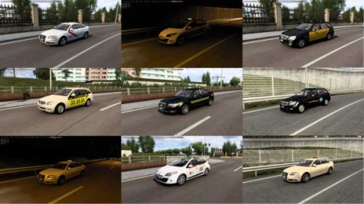 Taxi Traffic Pack V2.1.2 ETS2 1.45