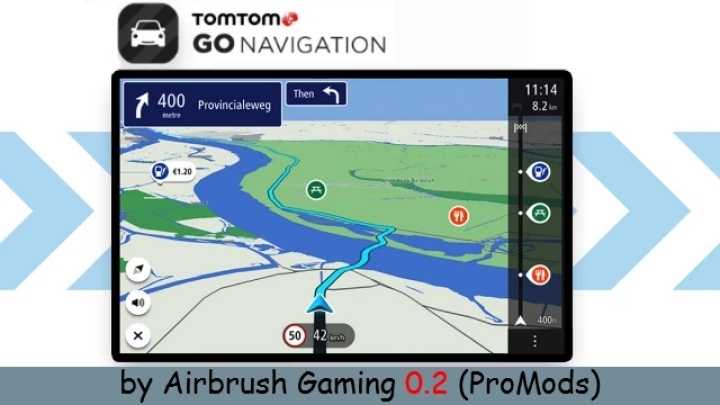 Tomtom Go Navigation Pack V0.2 ETS2 1.45