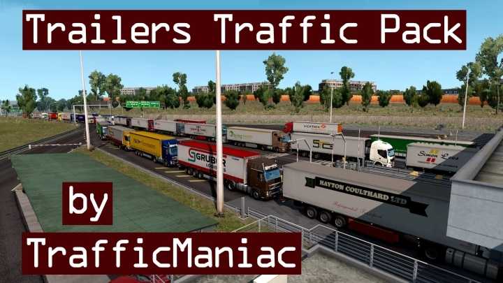 Trailers Traffic Pack V9.9 ETS2 1.45