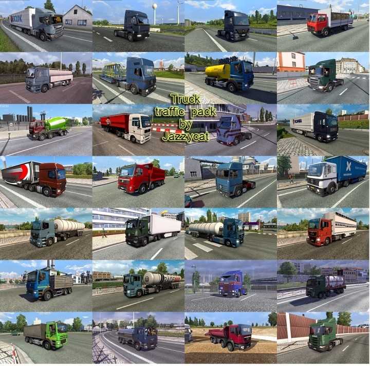 Truck Traffic Pack By Jazzycat V7.4.1 ETS2 1.45