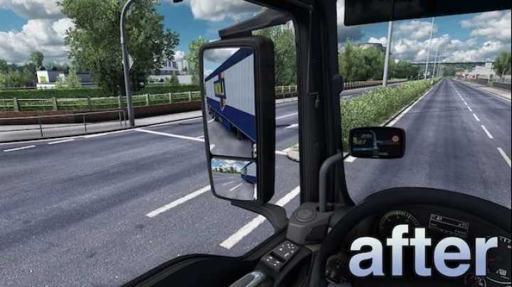 True Mirror Fov V2.3 ETS2 1.45