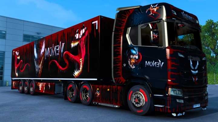 Venom Skin Scania New Skin Project V0.8 ETS2 1.44