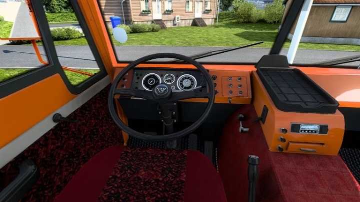 Volvo F88 Red Plush Interior & Exterior ETS2 1.43.x