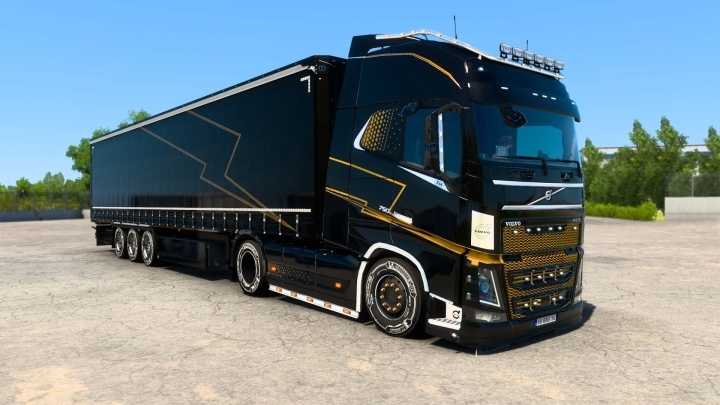 Volvo Fh 16 New Design Lightning Skin Pack V1.0 ETS2 1.45