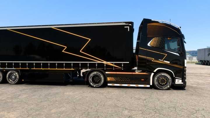 Volvo Fh 16 New Design Lightning Skin Pack V1.0 ETS2 1.45
