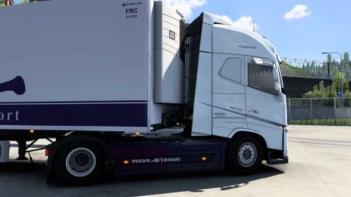 Volvo Fh Moum Transport Snohvit Combo Skin ETS2 1.45