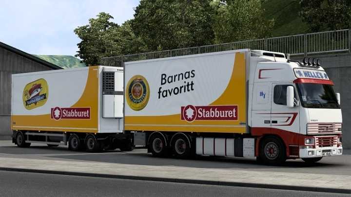 Volvo Fh12 Mk1 Helles Transport Combo Skin ETS2 1.45