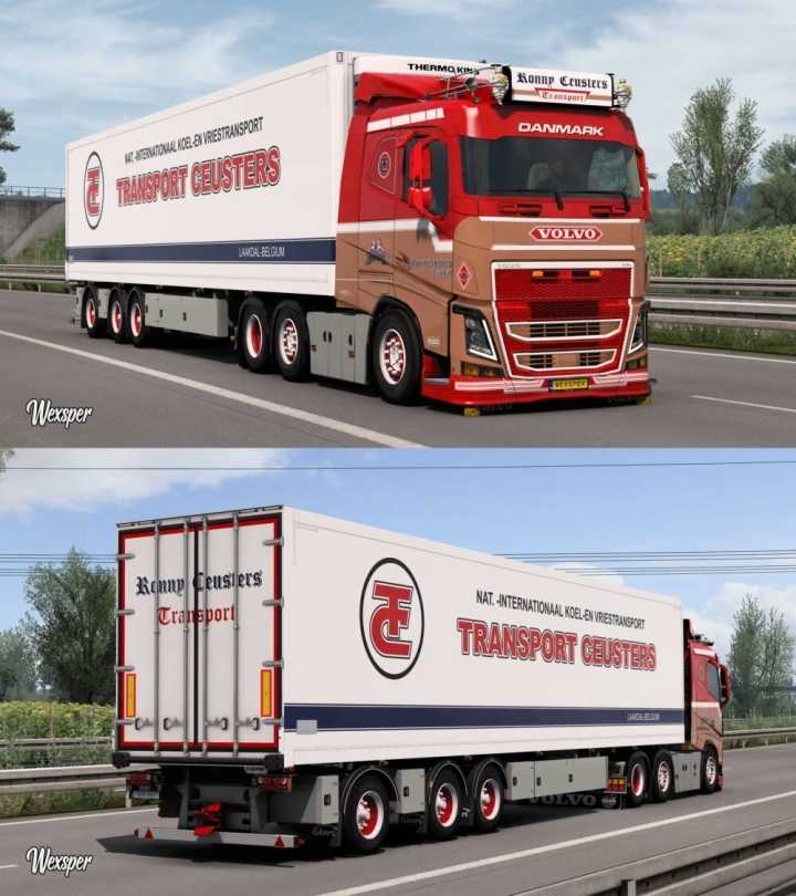 Volvo Fh16 2012 Ronny Ceusters Skin Pack Update ETS2 1.44