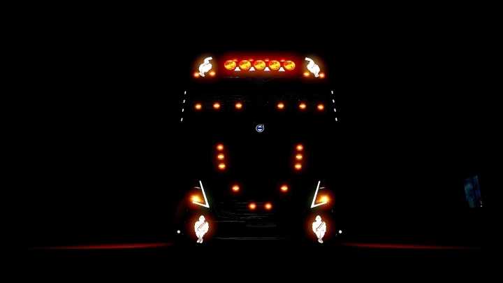 Volvo Fh16 Black Edition Custom Tuning For Multiplayer ETS2 1.44