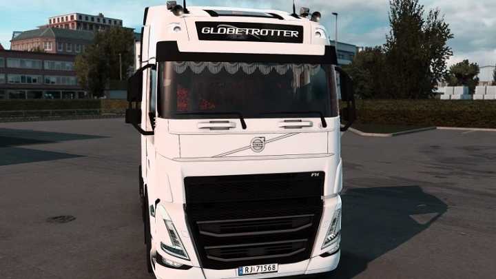Volvo Fh5 Red Danish Plush Interior V2.0 ETS2 1.43.x