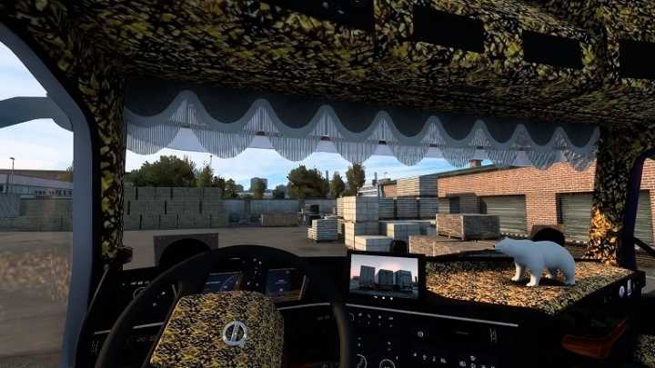 Volvo Fh5 Yellow Danish Plush Interior ETS2 1.43.x