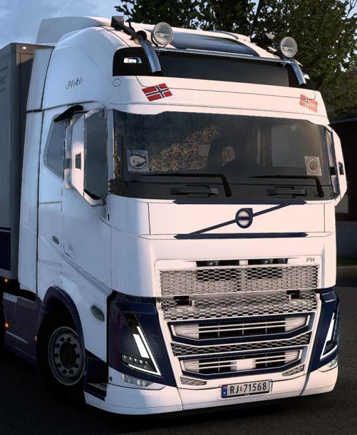 Volvo Fh5 Yellow Danish Plush Interior ETS2 1.43.x