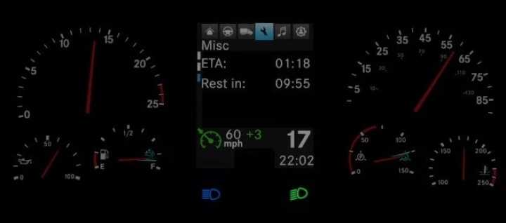 Western Star 49X-57X & Freightliner Cascadia Improved Dashboards V1.2.4 ETS2 1.46