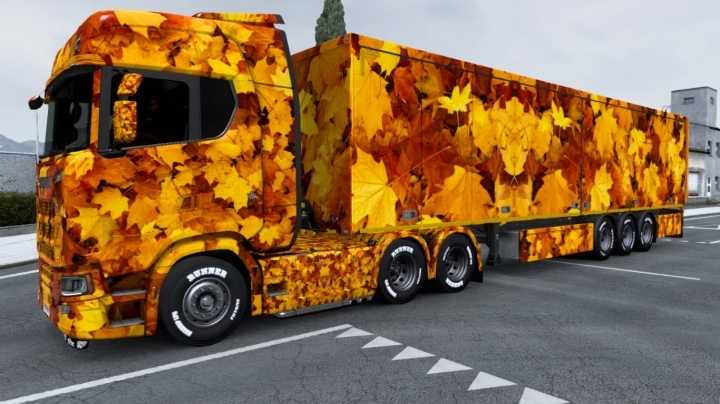 Yellow Leaves Skin ETS2 1.44