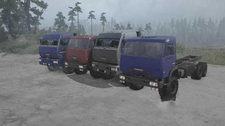 SpinTires Mudrunner – Ural-6614 / KamAZ-63501 Truck V18.11.19