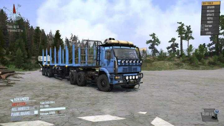 SpinTires Mudrunner – GaZ 67RS Snegovik Truck V1.0