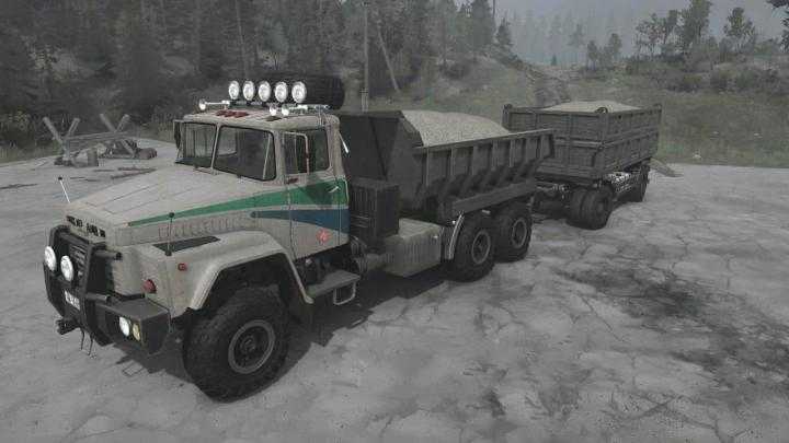 SpinTires Mudrunner – Kraz 256B1 Truck