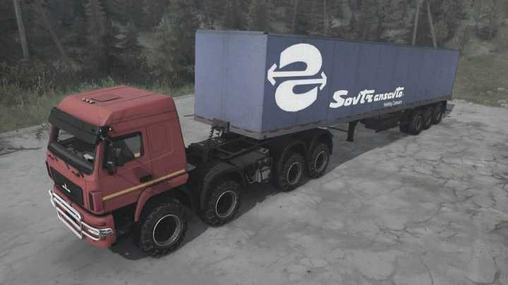 Maz-6516B9 8×8 Truck V30.07.21 Mudrunner