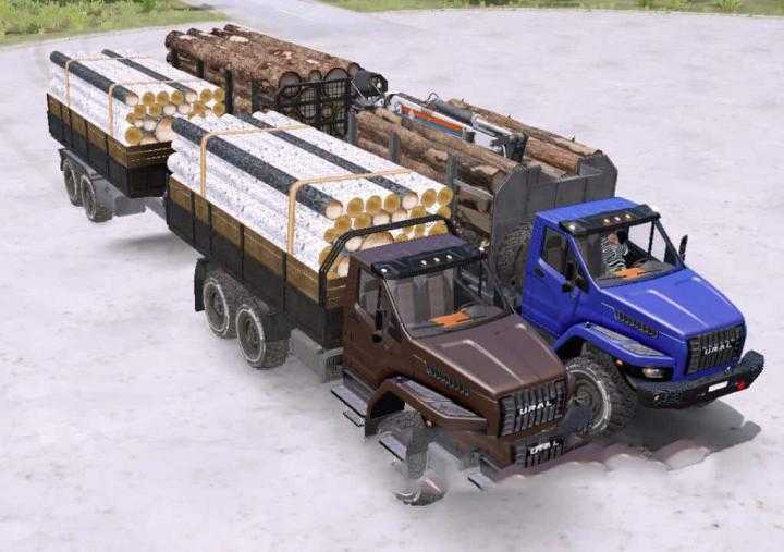 Брызговик SpinTires – грузовик КамАЗ-4410