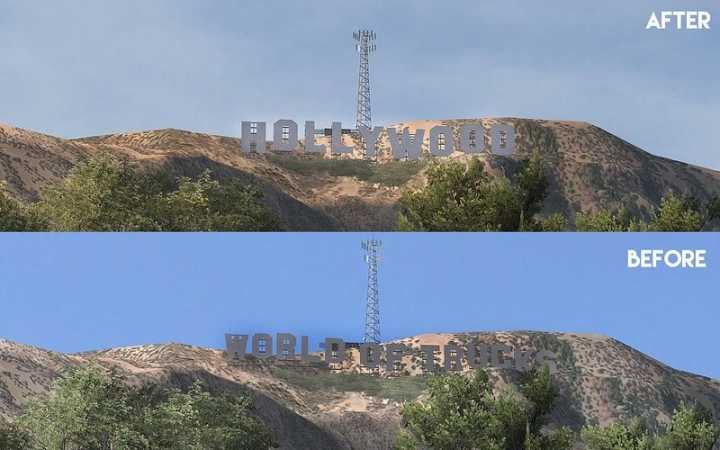 Hollywood Sign In Los Angeles V1.4 ATS 1.46