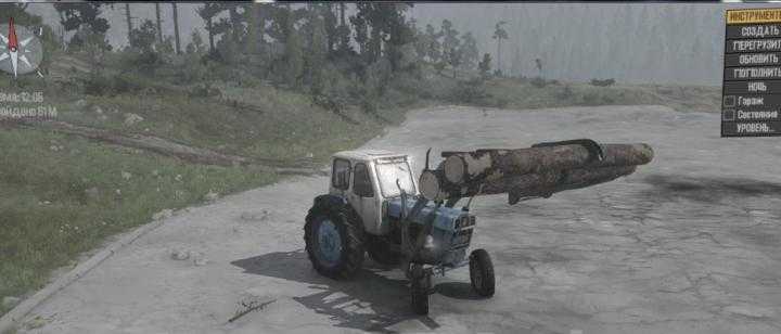 SpinTires Mudrunner – Bucket and Forklift for YUMZ-6A v1.1