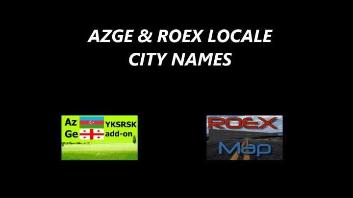 Azge & Roex Locale City Names ETS2 1.46