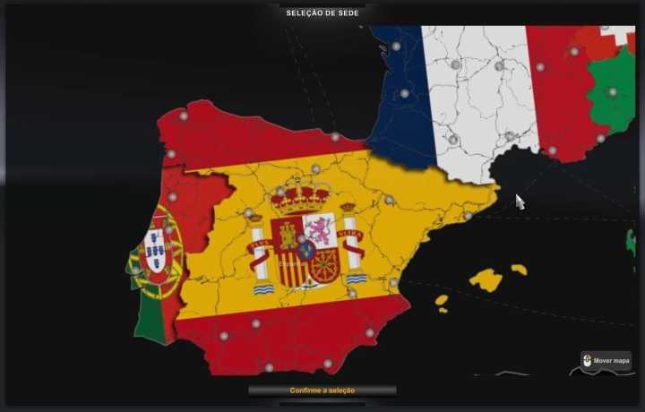 Europe Map With Flags V1.0 ETS2 1.46