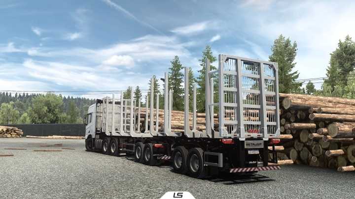 Metalesp Bi-Train Wood Transport ETS2 1.46