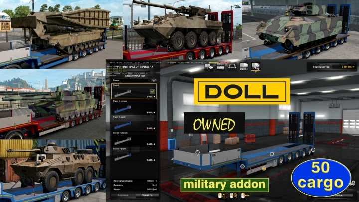 Military Addon For Ownable Trailer Doll Panther V1.3.11 ETS2 1.46