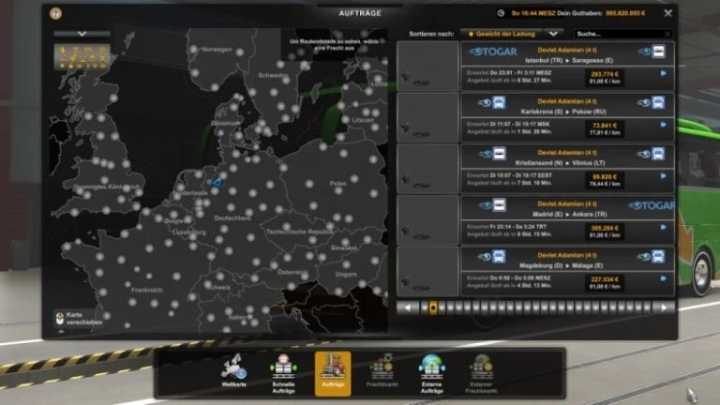 Oyuncuyusbismap Addon By Finion (Passenger Transportation Turkey – Europe) ETS2 1.46