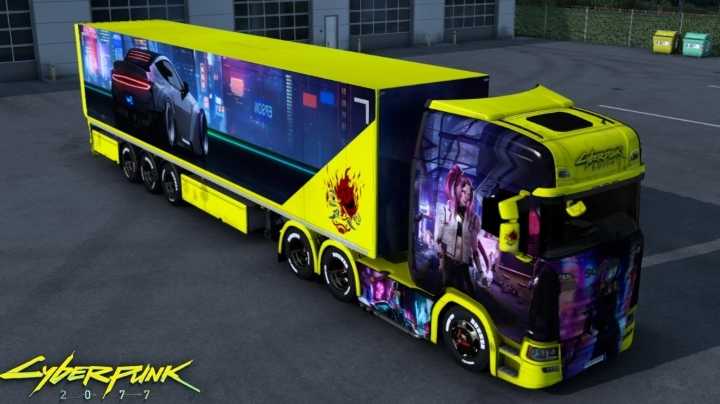 Scania Cyberpunk 2077 Skin ETS2 1.46
