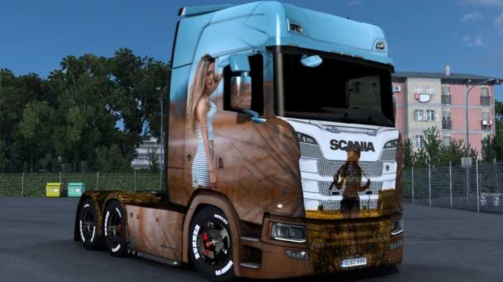 Scania Woman Skin 02 ETS2 1.46