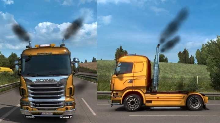 Smoke In My Trucks V1.6 ETS2 1.46