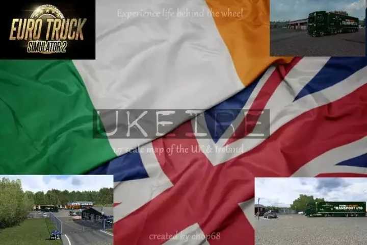 Uk & Eire Map ETS2 1.46