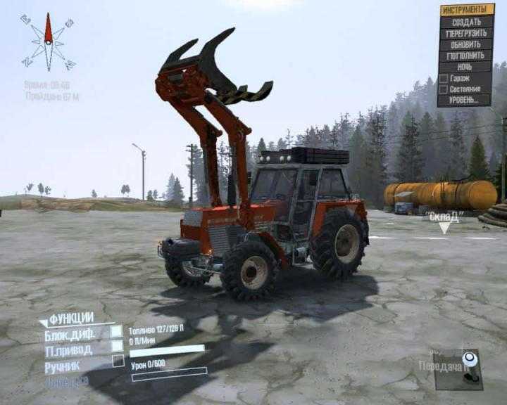 SpinTires Mudrunner – Case Ih 160 CVX Tractor