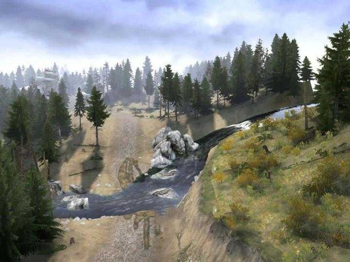 SpinTires Mudrunner – Level Vozim Les 12 Map