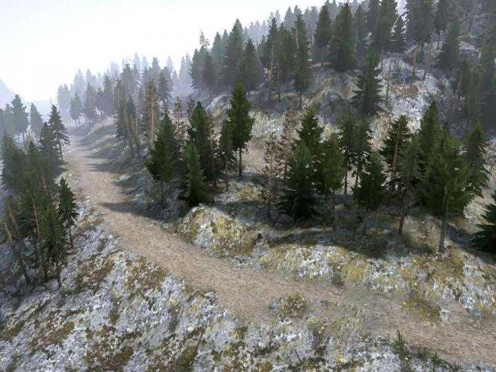 SpinTires Mudrunner – Level Vozim Les 12 Map