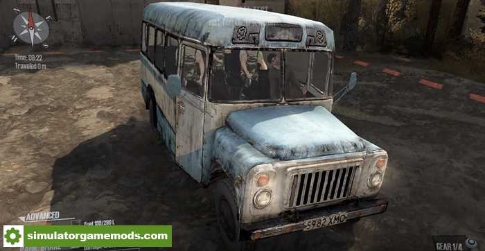 Spintires Mudrunner – Старый автобус Кавз-685