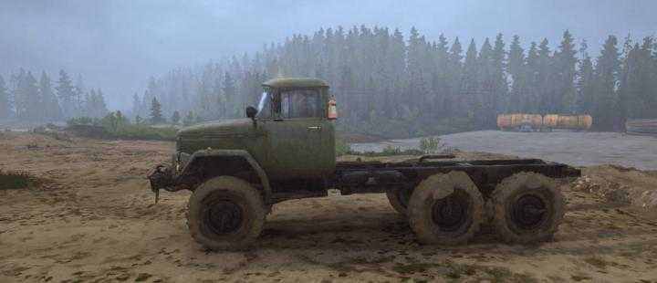 SpinTires Mudrunner – Sound of The Roar of The Engine in A Neutral Position Zil 131 v0.0.1