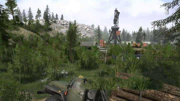 Flaming Mountain Map Mudrunner