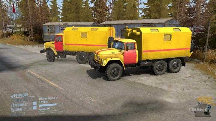 SpinTires Mudrunner – Texture for ZIL-131 (In Emergency Gang Style) v1.0